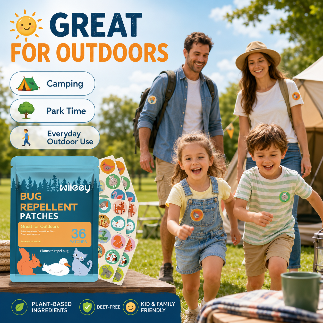 🦟 Mosquito Repellent Patches for Kids & Adults-9SLL