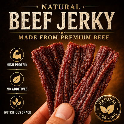 🔥Pure Beef Jerky ‖ High-Protein, Chewy & Ready To Eat-A