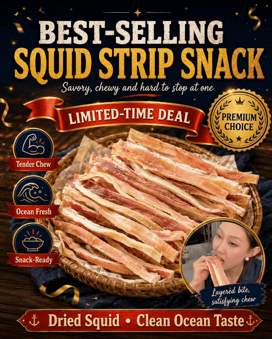 🔥 Deep-Sea Squid Strips‖ High-Protein Ready-to-Eat Seafood Snack for Smarter Daily Snacking-FD6U