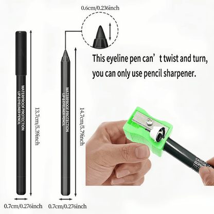 ⏳Time-Limited Special⏰12-Pack Waterproof Colored Gel Eyeliner Pencil – Metallic & Shimmer Finishes, Smudge-Proof-A