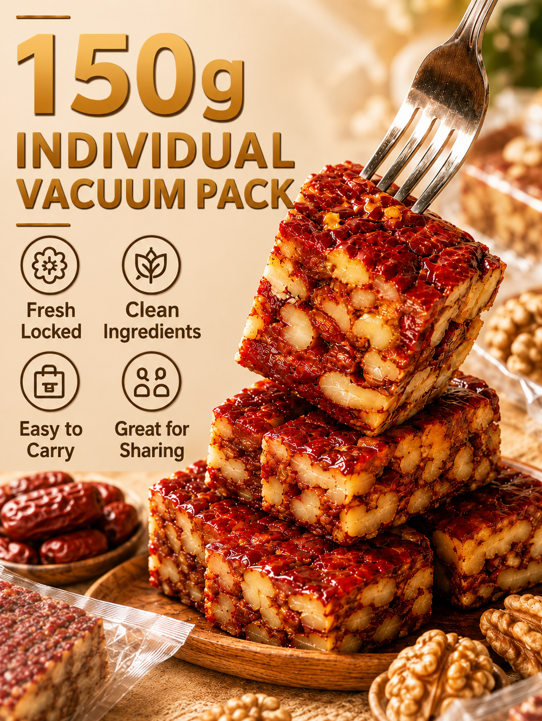Premium Jujube Walnut Snack Bars-918