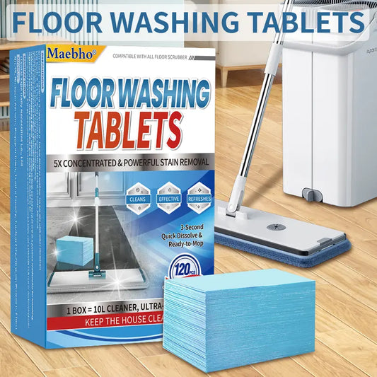 【Glowlop】Floor Cleaning Tablets - Safe for Wood Tile Marble Quick Dry No Residue-918
