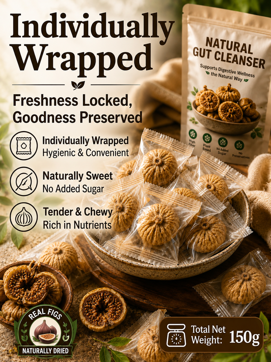 Natural Sun-Dried Figs – Sweet & Chewy Healthy Fruit Snack-9SLL