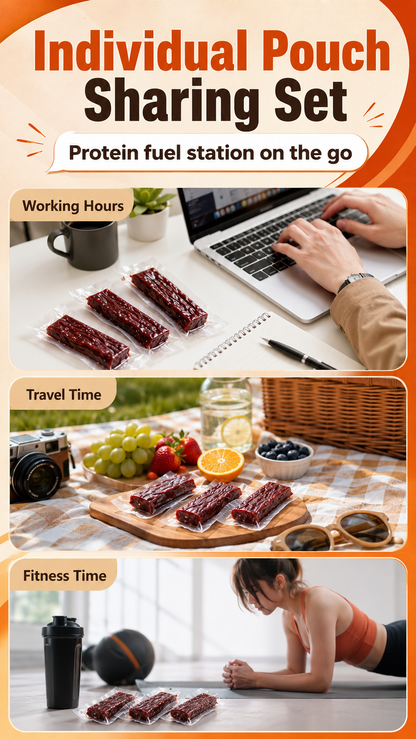 🔥Pure Beef Jerky ‖ High-Protein, Chewy & Ready To Eat-A