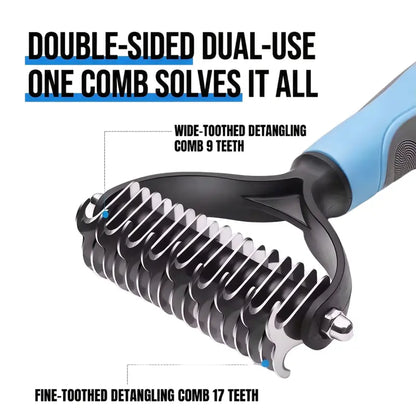 Universal Pet Detangling Comb & Shedding Removal Easy to Use Essential Grooming-918