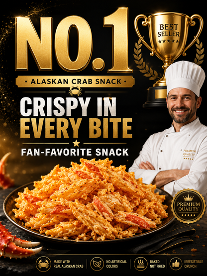 Mild Spicy Alaskan Snow Crab Crisps-FD6U