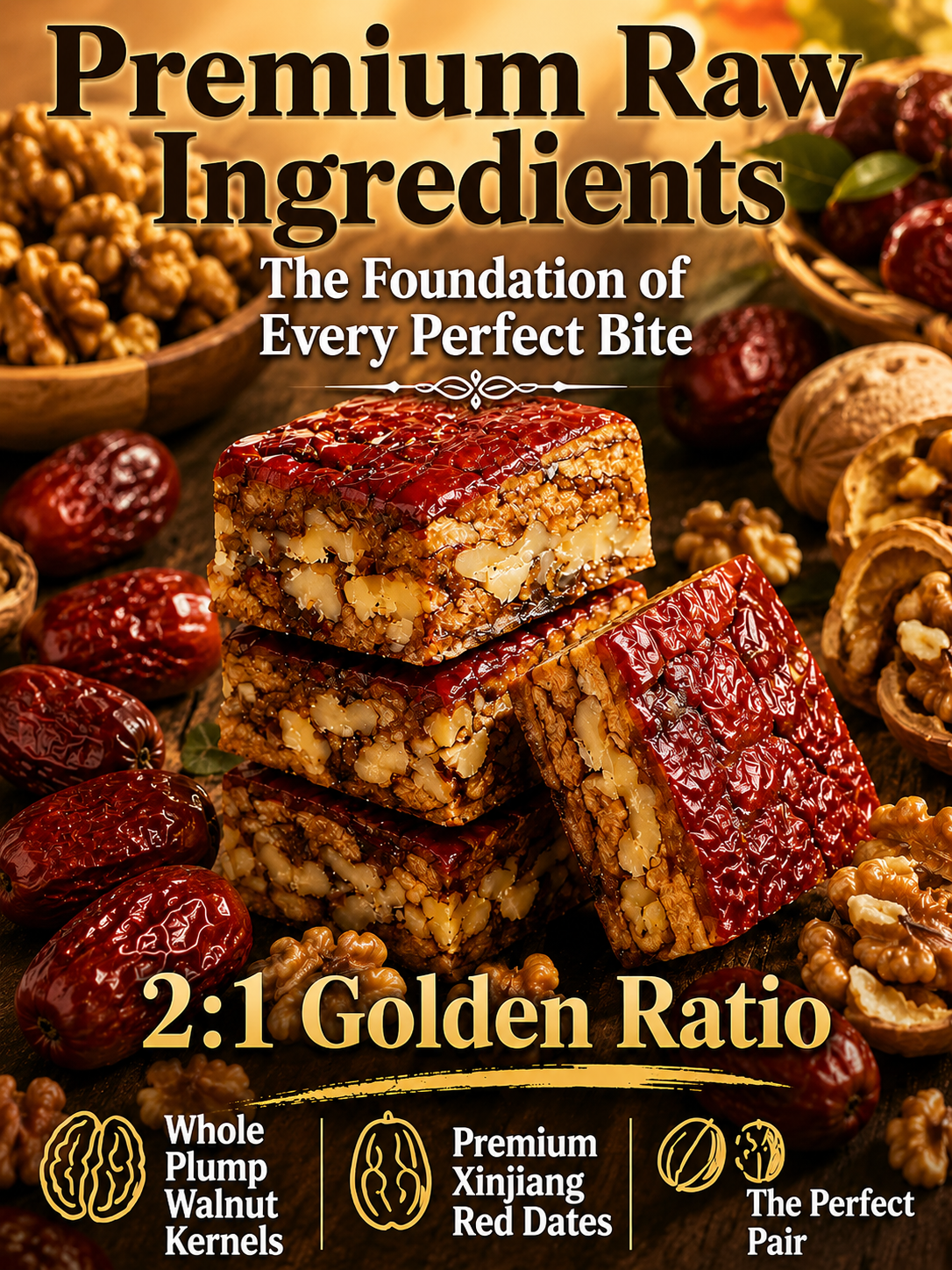 Premium Jujube Walnut Snack Bars-918