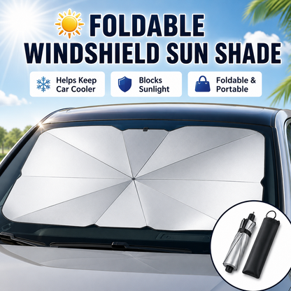 🚗 Foldable Windshield Sun Shade for Car Interior Cooling-FD6U