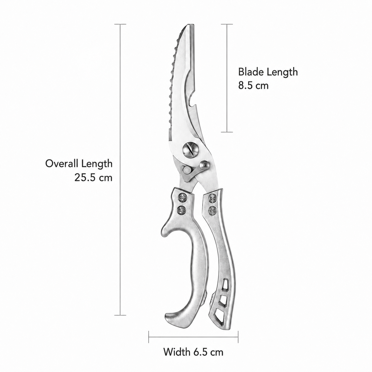 Stainless Steel Multifunction Kitchen Scissors-FD6U