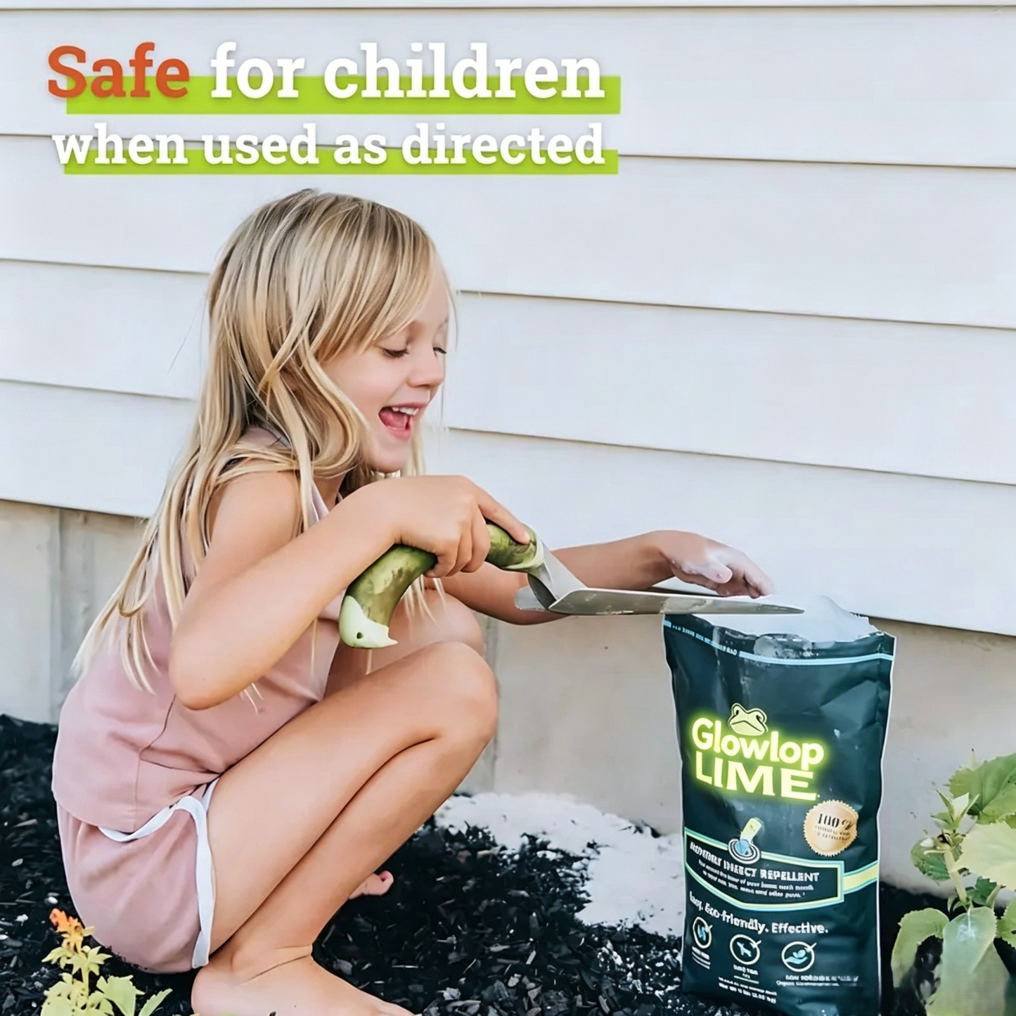 【Glowlop】Lime Insect Repellent, Multi-Purpose Pet Friendly Pest Control & Deodorizer for Home, Garden, Yard & Chicken Coop Protect Homes-A