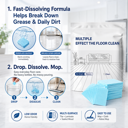 Floor Cleaning Tablets Multi ‖ Suitable for all kinds of daily household surfaces and floor cleaning-A