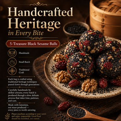🌙 Black Sesame Balls ‖ Traditional Craft For Daily Nourishment-A
