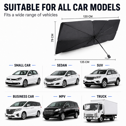 🚗 Foldable Windshield Sun Shade for Car Interior Cooling-FD6U