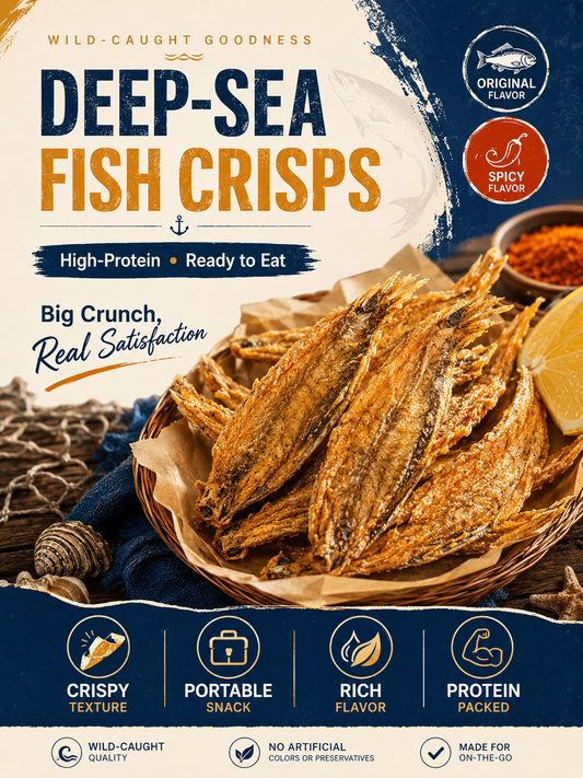 High-protein ready-to-eat deep-sea fish crisps-FD6U