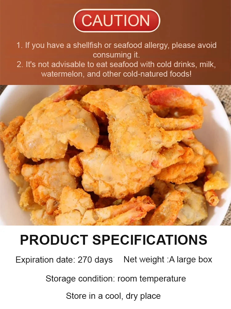 Mild Spicy Alaskan Snow Crab Crisps-FD6U