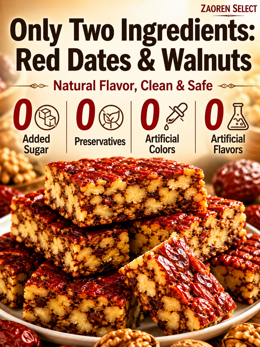 Premium Jujube Walnut Snack Bars-918