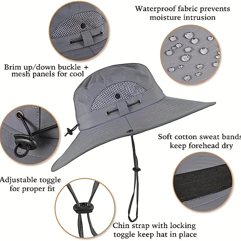 ☀️ Solar Powered Cooling Fan Hat-FD6U