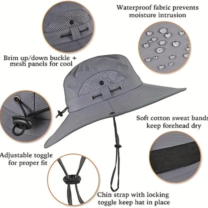 ☀️ Solar Powered Cooling Fan Hat-FD6U