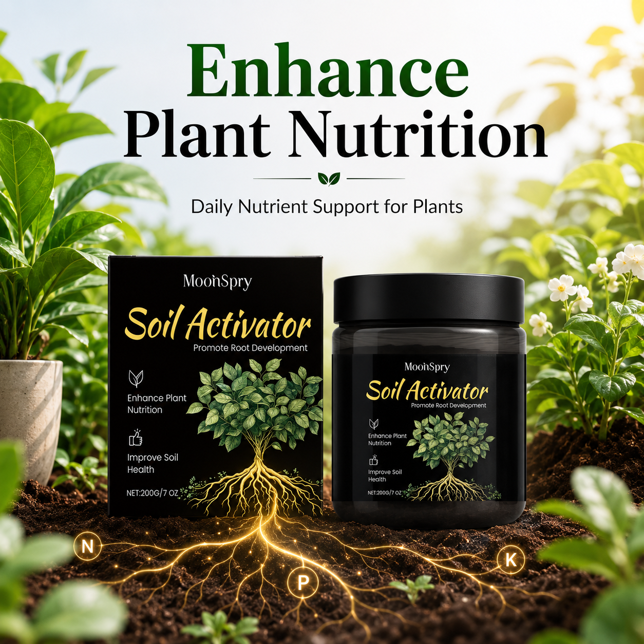 🌱 Soil Activator | Plant Nutrition & Daily Soil Care-9SLL