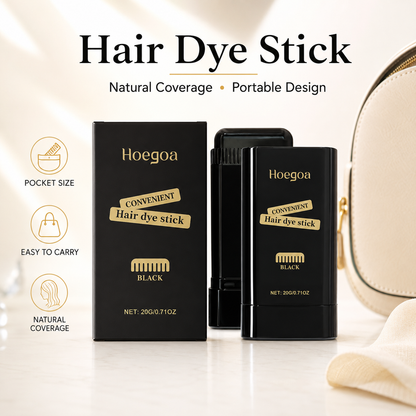 🖤 Portable Hair Dye Stick | Natural Hair Color Touch-Up & Gray Coverage-9SLL