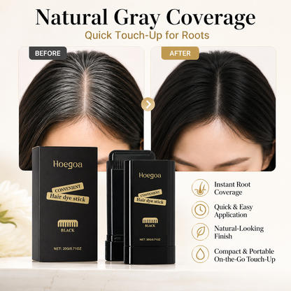 🖤 Portable Hair Dye Stick | Natural Hair Color Touch-Up & Gray Coverage-9SLL