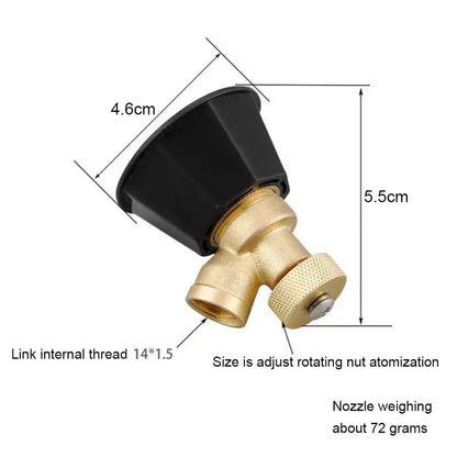 AeroJet Pro Adjustable Spray Nozzle – Ultra Long Spray Up to 5M, High-Pressure Jet & Gentle Mist-FD6U