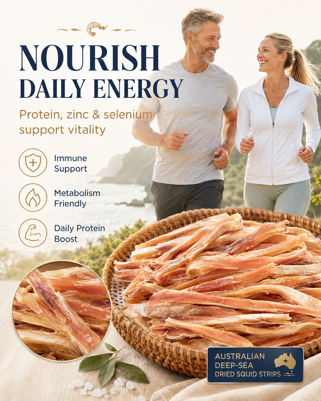 🔥 Deep-Sea Squid Strips‖ High-Protein Ready-to-Eat Seafood Snack for Smarter Daily Snacking-FD6U