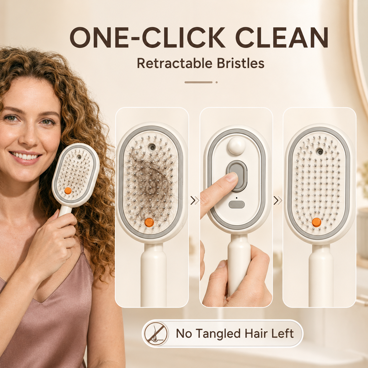 5-in-1 Mist Straightening Hair Brush-FD6U