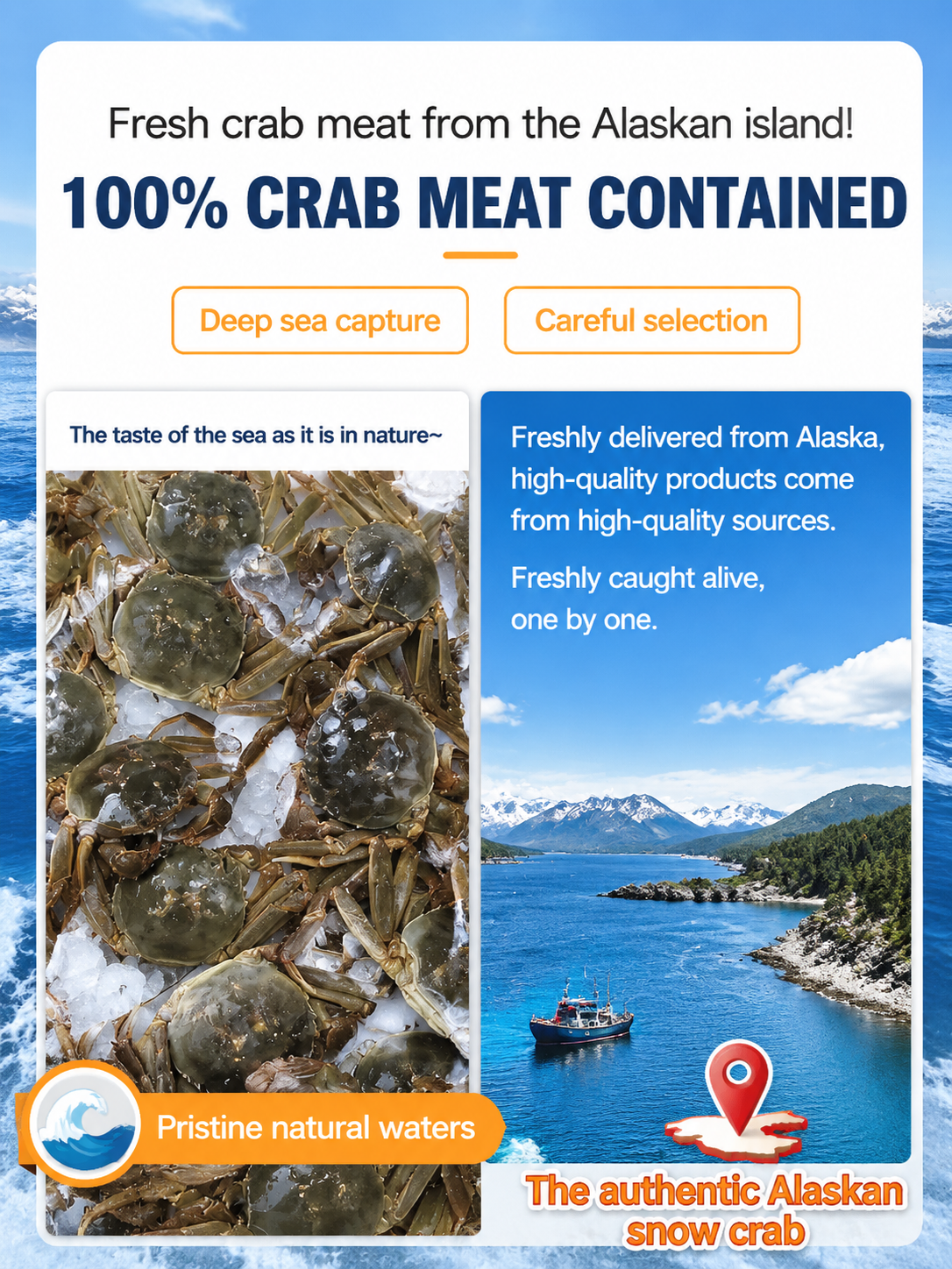 Alaskan Snow Crab Ready-to-EatCrispy Crab-A