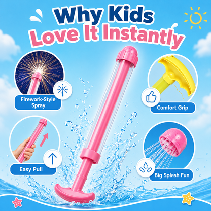 Kids Water Gun ‖ Firework-Style Splash Toy For Summer Fun-A