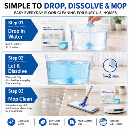 Floor Cleaning Tablets Multi ‖ Suitable for all kinds of daily household surfaces and floor cleaning-A