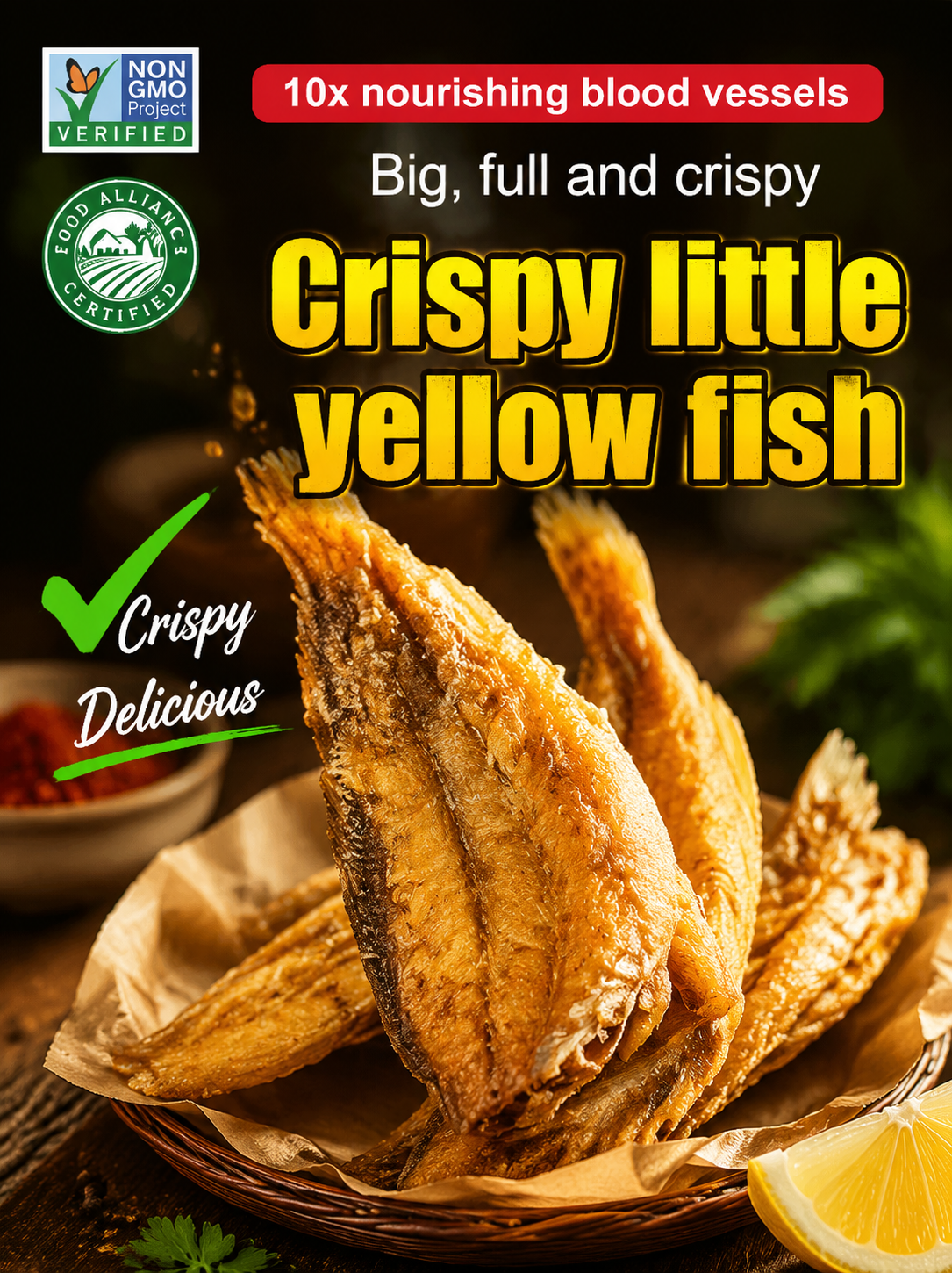 High-protein ready-to-eat deep-sea fish crisps-A