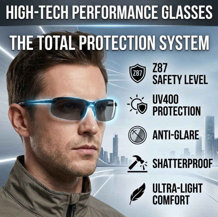 🕶️ Smart Vision Glasses – Anti-Glare UV Protection with Infrared Night Vision & Impact-Resistant Lenses-9SLL