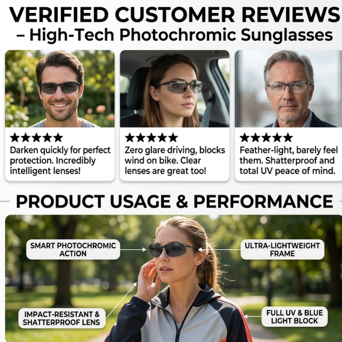 🕶️ Smart Vision Glasses – Anti-Glare UV Protection with Infrared Night Vision & Impact-Resistant Lenses-9SLL