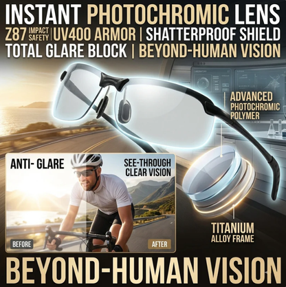 🕶️ Smart Vision Glasses – Anti-Glare UV Protection with Infrared Night Vision & Impact-Resistant Lenses-9SLL