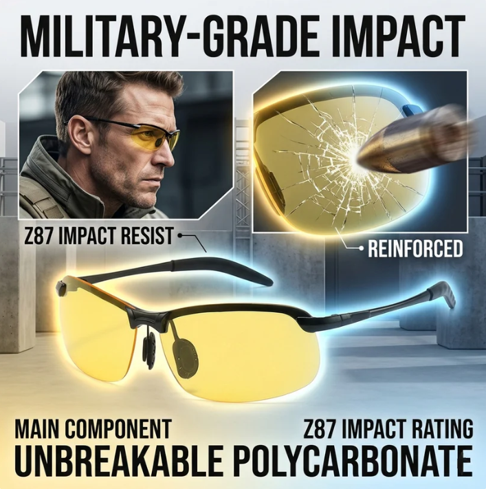 🕶️ Smart Vision Glasses – Anti-Glare UV Protection with Infrared Night Vision & Impact-Resistant Lenses-9SLL