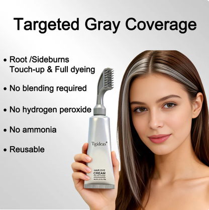 🖤 Hair Dye Comb | Natural Black Gray Coverage & Hair Care-9SLL